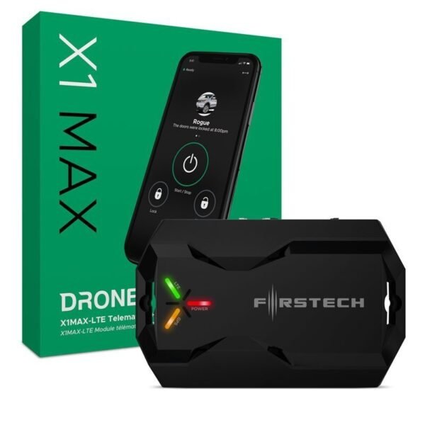 DroneMobile X1 MAX LTE module and smartphone control app