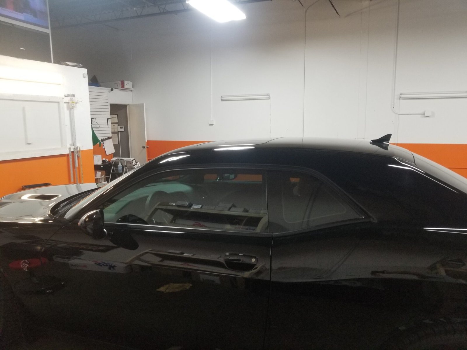 A photo of a black car